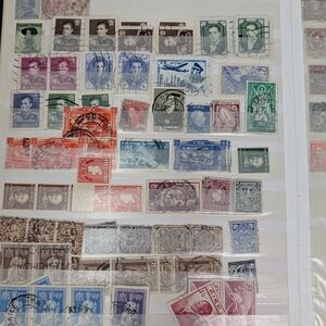 Stamp Collection Book Vintage Newfoundland Eire Bermuda Polska Maroc India more